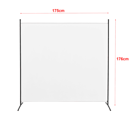 Biombo divisória Tarazona Interior 176 x 175 cm Branco en.casa