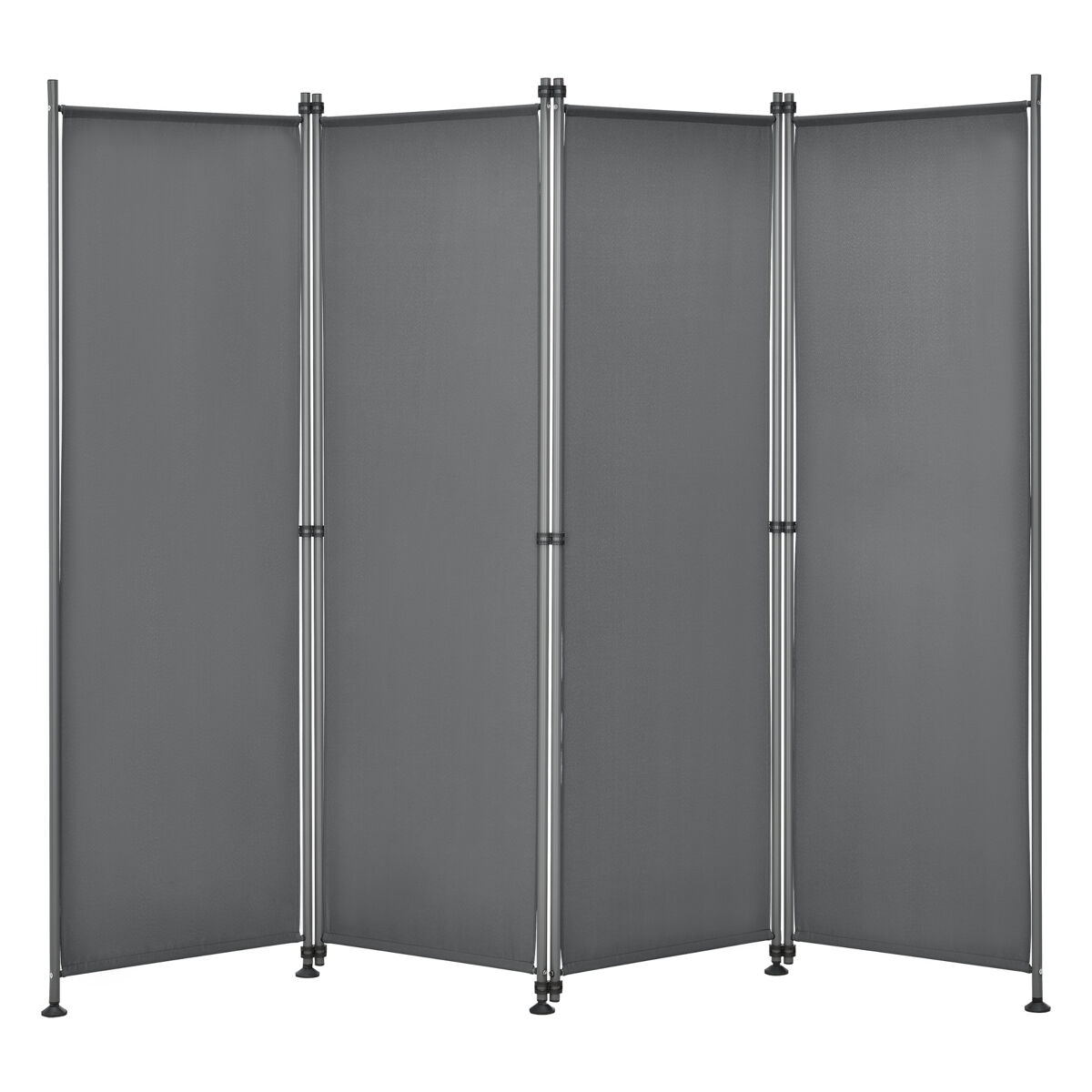 Pared divisoria / biombo modica poliéster 215 x 170 cm gris medio [pro.tec]