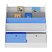 Estantería para niños Neda 71 Estantería para niños Neda 71 Blanco/ Azul