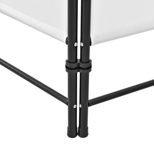 Biombo dobrável Saragossa de 6 painéis 171 x 240 cm Branco en.casa