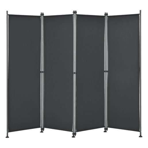Divisória  Biombo Modica poliéster 215 x 170 cm Preto pro.tec