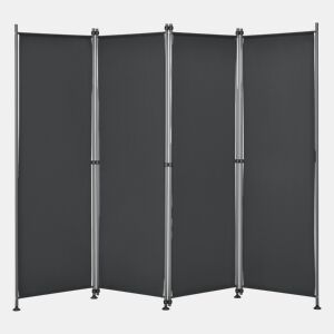 Divisória  Biombo Modica poliéster 215 x 170 cm Preto pro.tec