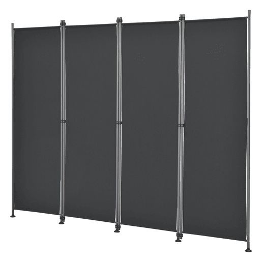 Divisória  Biombo Modica poliéster 215 x 170 cm Preto pro.tec