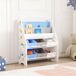 Estantería para niños Ponteceso aglomerado/tela 62 Estantería para niños Ponteceso aglomerado/tela 62 Blanco/ Azul