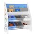 Estantería para niños Ponteceso aglomerado/tela 62 Estantería para niños Ponteceso aglomerado/tela 62 Blanco/ Azul