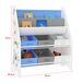 Estantería para niños Ponteceso aglomerado/tela 62 Estantería para niños Ponteceso aglomerado/tela 62 Blanco/ Azul
