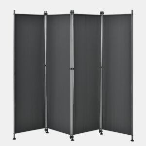 Divisória  Biombo exterior Modica - aço  poliéster - 215 x 170 cm - Cinzento pro.tec