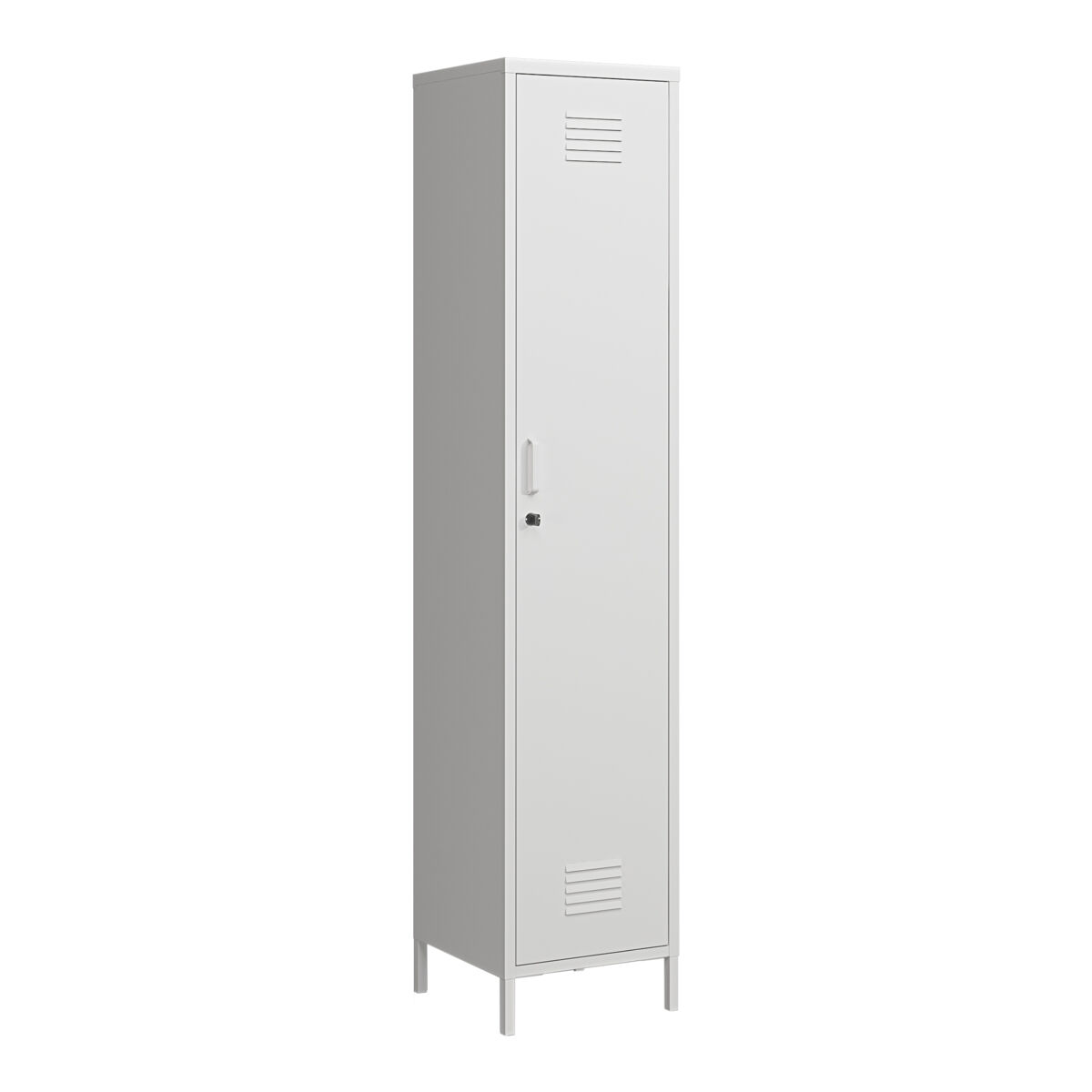 Armario ropero seinäjoki acero 180x38x38 cm - blanco [en.casa]