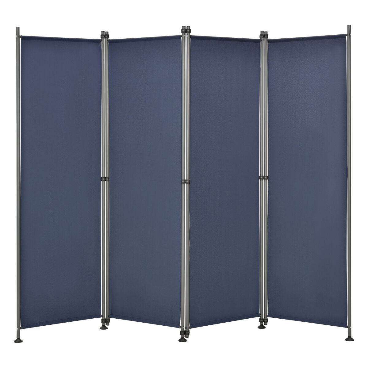 Pared divisoria / biombo modica poliéster 215 x 170 cm azul oscuro [pro.tec]