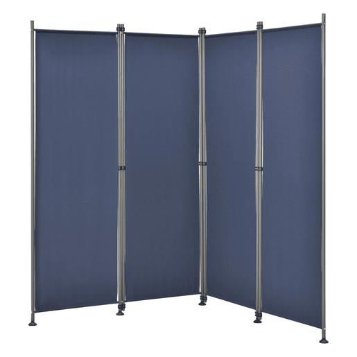 Divisória  Biombo Modica poliéster 215 x 170 cm Azul escuro pro.tec