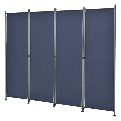 Divisória  Biombo Modica poliéster 215 x 170 cm Azul escuro pro.tec