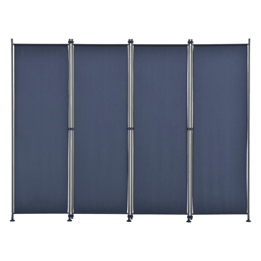 Divisória  Biombo Modica poliéster 215 x 170 cm Azul escuro pro.tec