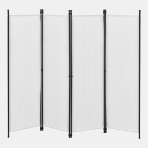 Biombo Divisória de 3 painéis Huesca 171 x 200 cm Branco en.casa