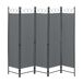Biombo Separador de 5 Paneles Saragossa Biombo Separador de 5 Paneles Saragossa Gris Oscuro