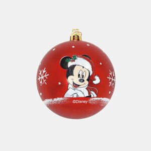 Bola de Natal Mickey Mouse Happy smiles 6 Unidades Vermelho Plástico (Ø 8 cm)