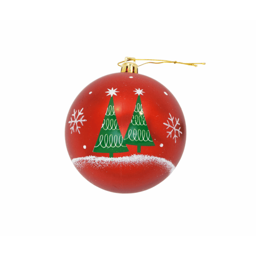 Bola de Natal Mickey Mouse Happy smiles 6 Unidades Vermelho Plástico (Ø 8 cm)