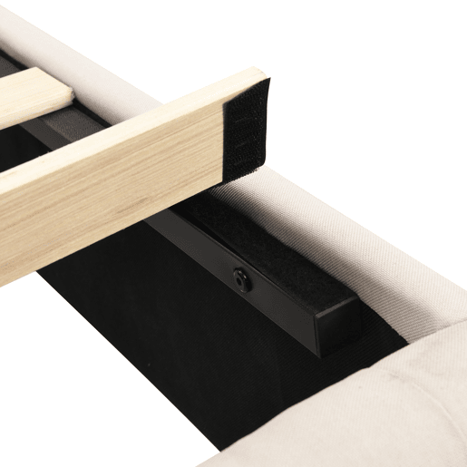 Cama de solteiro de linho 90x200cm,bege Cama de solteiro de linho 90x200cm,bege