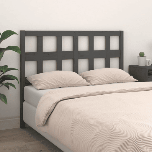 vidaXL Cabeceira de cama 165,5x4x100 cm pinho maciço cinzento vidaXL Cabeceira de cama 165,5x4x100 cm pinho maciço cinzento