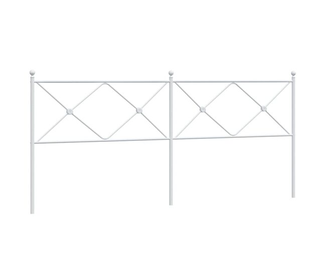 Vidaxl cabecero de metal blanco 200 cm