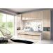 Composição de quarto com efeito madeira Composição de quarto com efeito madeira Blanco