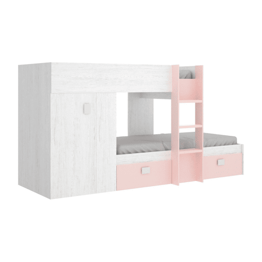 Composição de quarto com efeito madeira Composição de quarto com efeito madeira