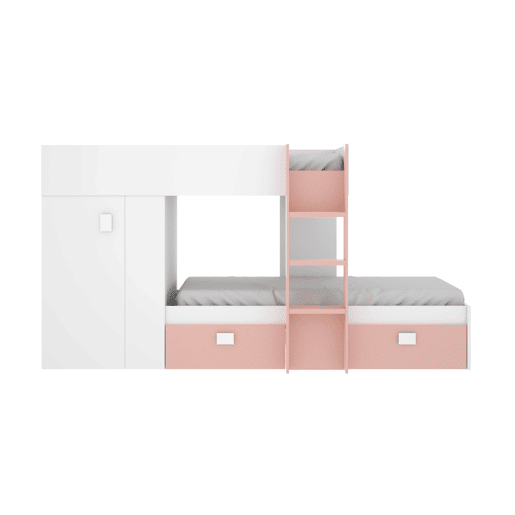 Composição de quarto com efeito madeira Composição de quarto com efeito madeira