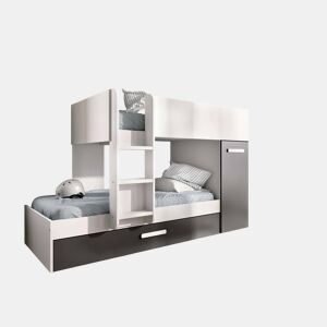 Composição de quarto com efeito madeira