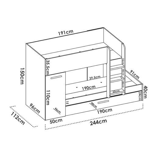 Composição de quarto com efeito madeira Composição de quarto com efeito madeira