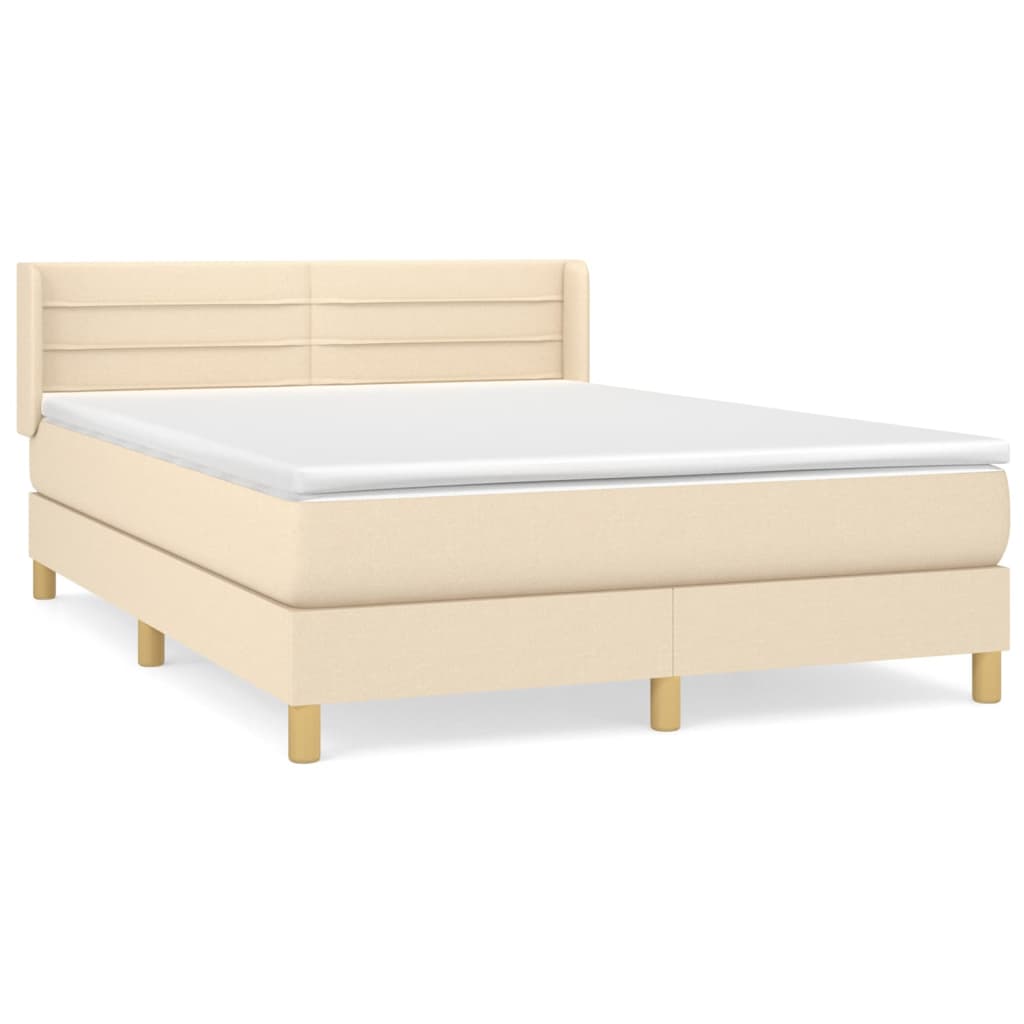 Cama box spring 140x190 Crema