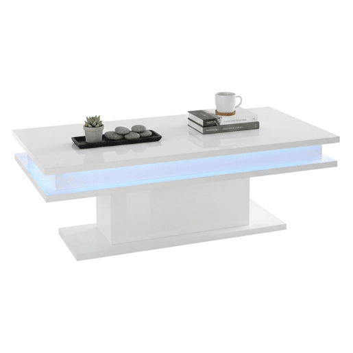 Mesa de centro com efeito madeira