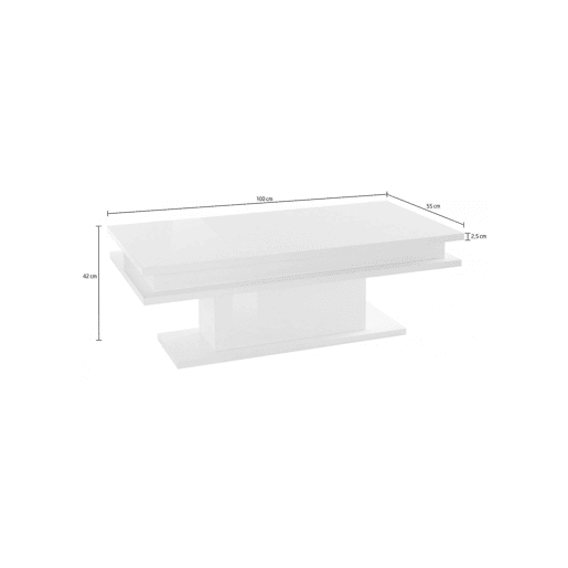 Mesa de centro com efeito madeira