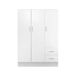 Armário de 3 portas com efeito madeira Armário de 3 portas com efeito madeira Blanco