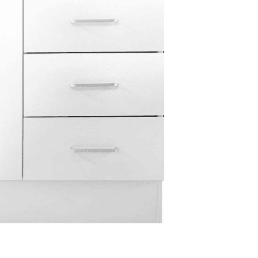 Armário de 3 portas com efeito madeira