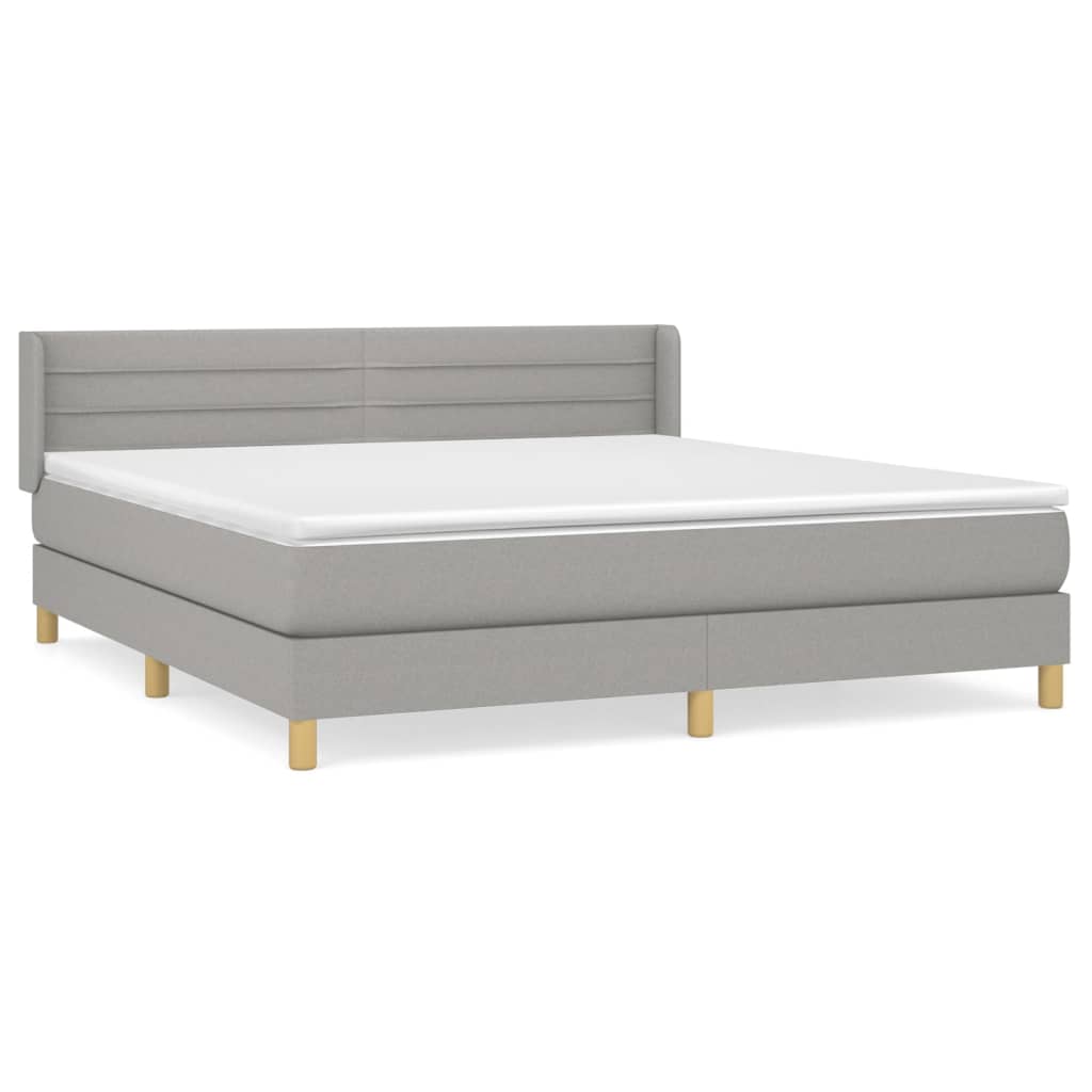 Cama box spring 160x200 Gris
