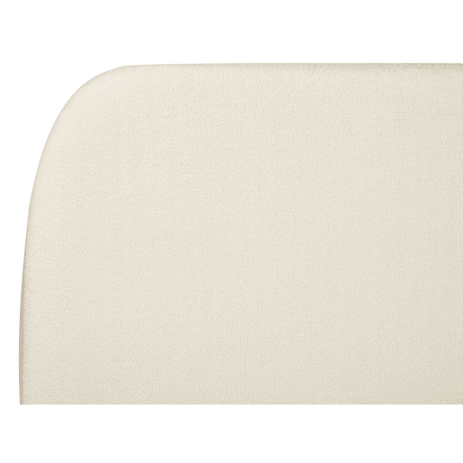 Cama Bouclé ROISEL 180 x 200 cm Creme claro Cama Bouclé ROISEL 180 x 200 cm Creme claro