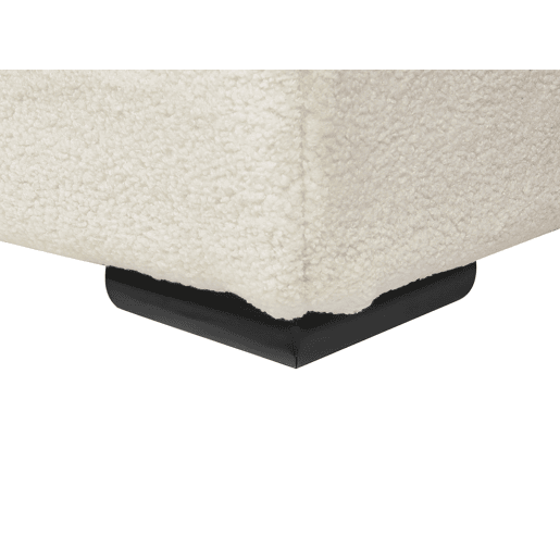 Cama Bouclé ROISEL 180 x 200 cm Creme claro Cama Bouclé ROISEL 180 x 200 cm Creme claro