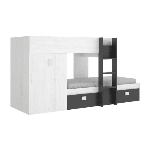 Composição de quarto com efeito madeira Composição de quarto com efeito madeira