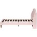 Cama individual de terciopelo 100x206 Cama individual de terciopelo 100x206 Rosa