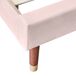 Cama individual de terciopelo 100x206 Cama individual de terciopelo 100x206 Rosa
