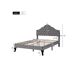 Cama individual de terciopelo 90x203 Cama individual de terciopelo 90x203 Gris