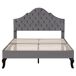 Cama individual de terciopelo 90x203 Cama individual de terciopelo 90x203 Gris