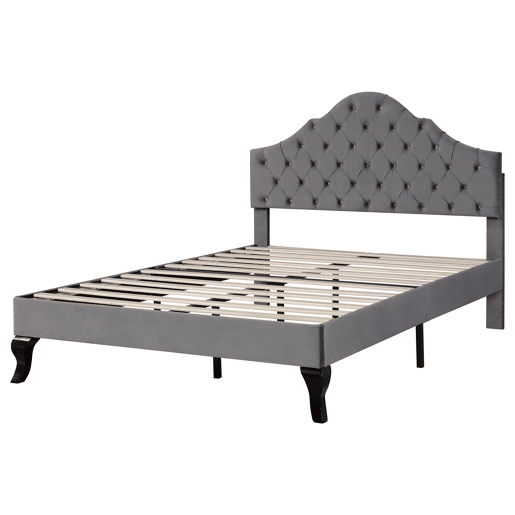 Cama de solteiro de veludo 90x200cm,cinzento Cama de solteiro de veludo 90x200cm,cinzento