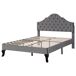 Cama individual de terciopelo 90x203 Cama individual de terciopelo 90x203 Gris