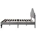 Cama individual de terciopelo 90x203 Cama individual de terciopelo 90x203 Gris