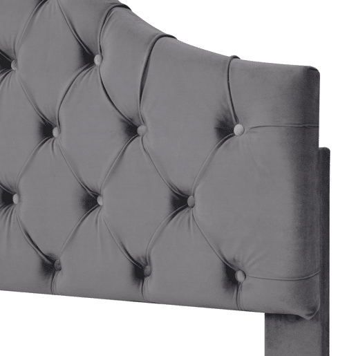 Cama de solteiro de veludo 90x200cm,cinzento Cama de solteiro de veludo 90x200cm,cinzento