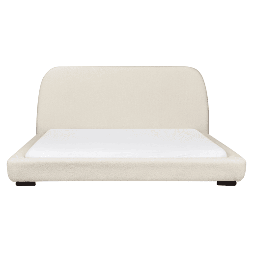 Beliani Cama de água Bouclé ROISEL