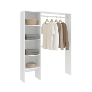 Guarda-roupa grande com efeito de madeira
