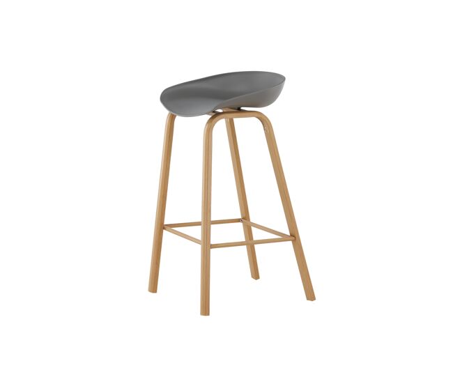 Taburete Alto DECATUR BS 1NOS 44x53x84 Gris