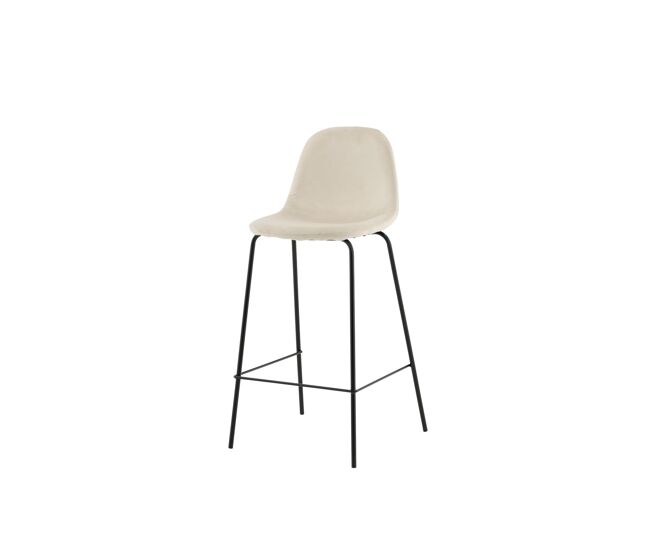 Taburete alto polar bs 1nos 42x43x105 beige