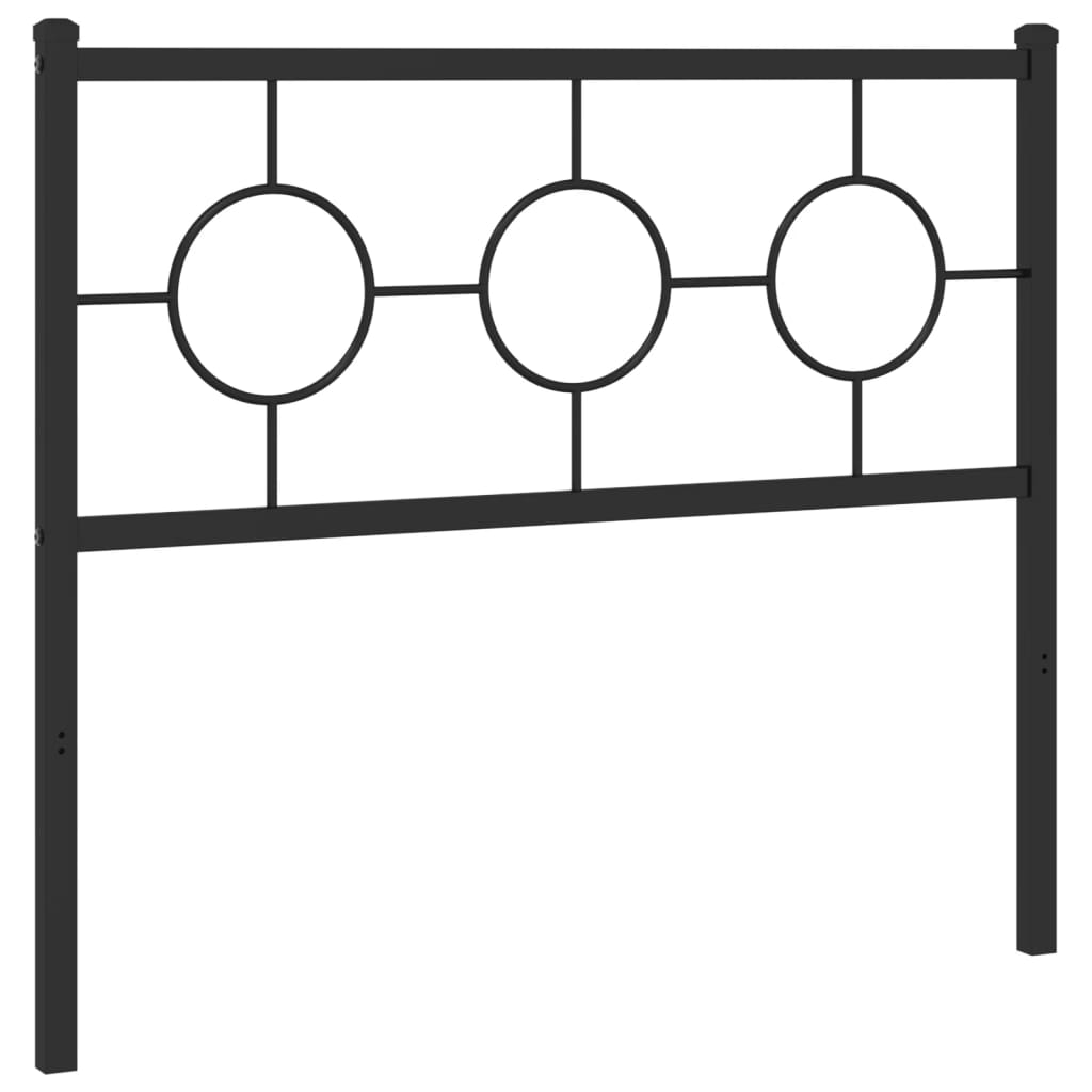 Vidaxl cabecero de metal negro 100 cm